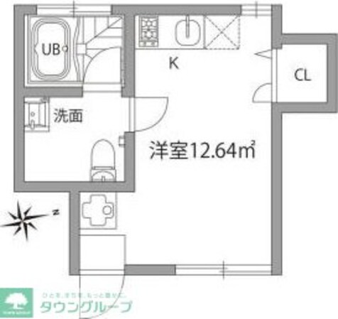 グランエッグス千歳烏山Nの物件間取画像